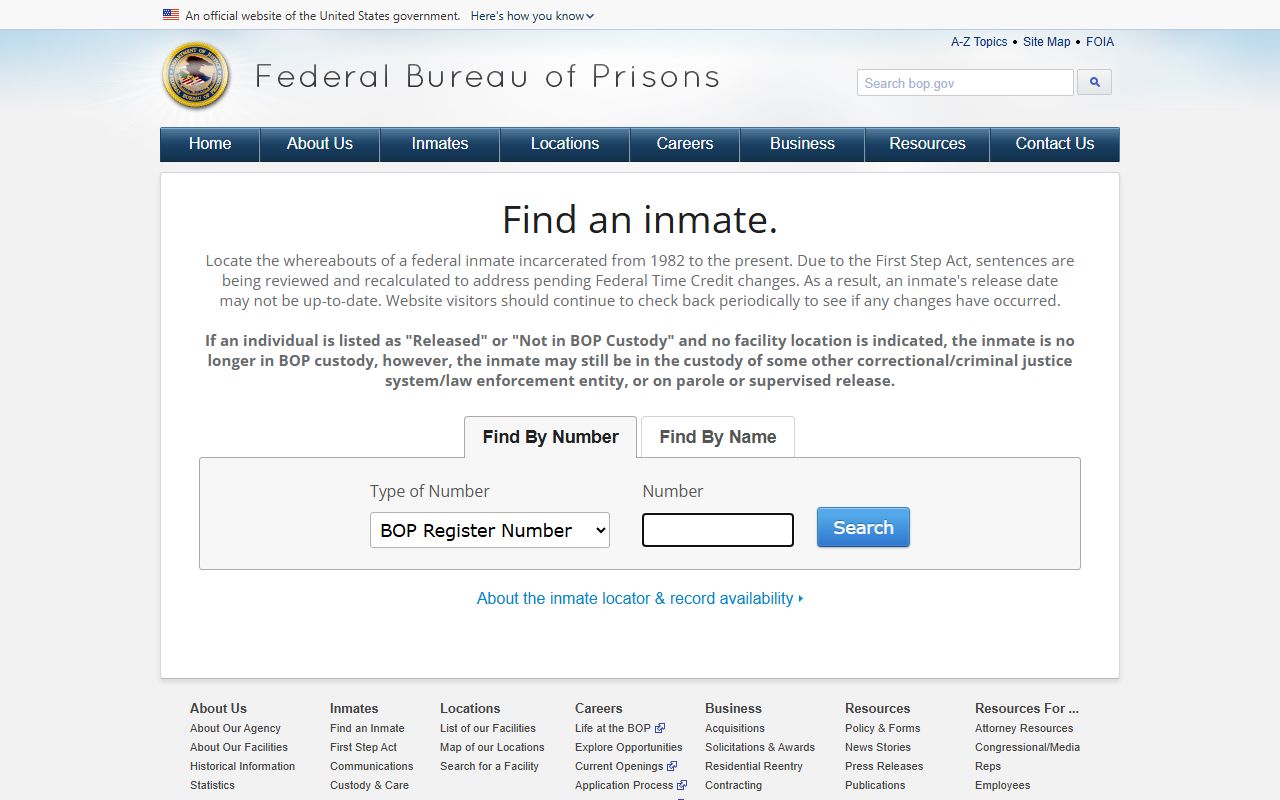 Federal BOP inmate locator compared with Suwannee County jail mugshots